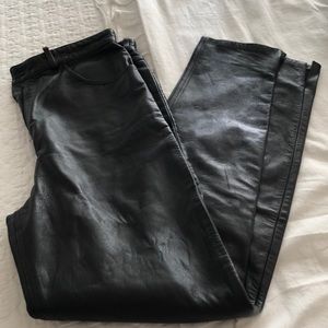 BEGEGOR Italia Black Leather pants